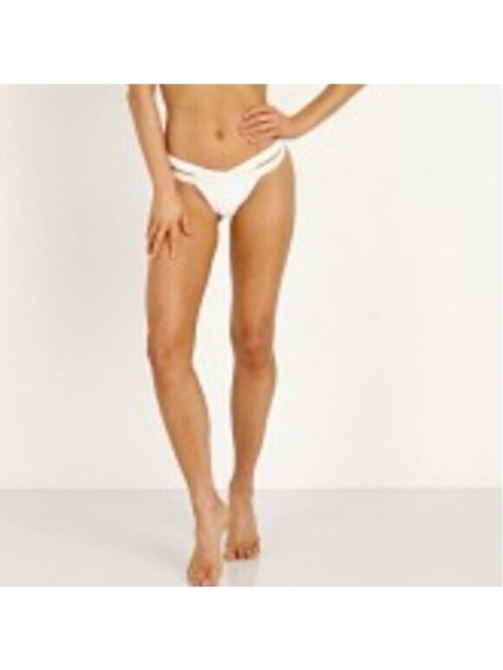 Kopper & Zink Mia Strappy Bikini Bottoms Cream Large